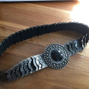Onyx Metal Stretchy Belt